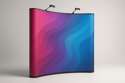 curved pop-up display