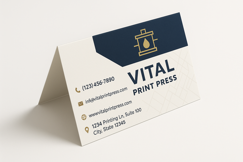 A folded card for a business use-case (don't do anything stock) do a real use-case