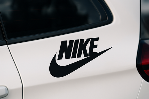 Car Decal branded with a real company