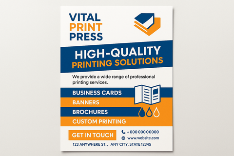 flyers that would fit-in a trade show setting