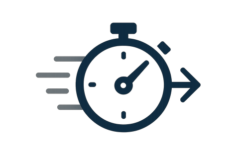I need an icon for "How quickly do you need this".  Make it in grayscale/dark blue colors