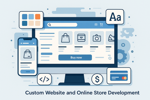 Image to represent custom websites and online stores