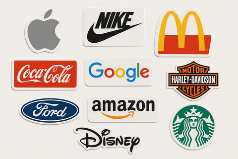 Make them branded with real companies (no stock)