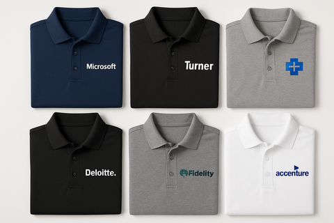 make them other company logos that aren't normally on polos (like company branded polos)