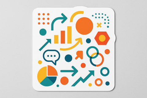 stickers as a handout for tradeshows (no generic text)