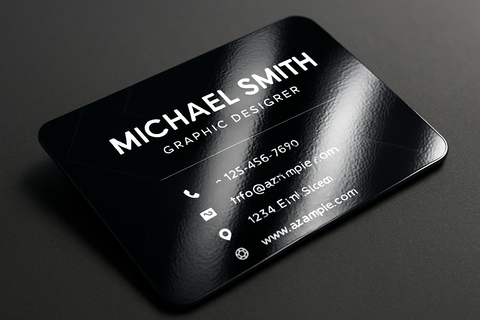 UV Coated business card